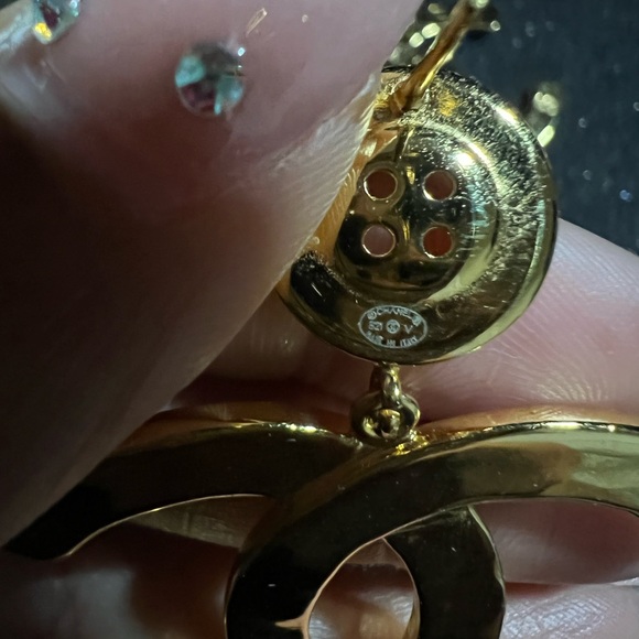 Chanel Button Drop Earrings - Picture 6 of 8